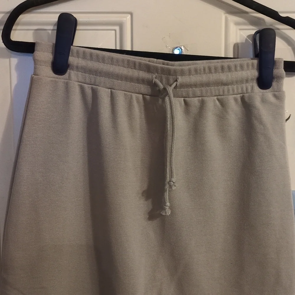 Tart Collections Hasma Oatmeal Drawstring Midi Skirt NWT High Low Raw Hem - Picture 5 of 14